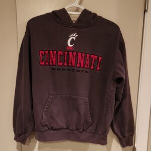 Stadium Athletics Black and Red Cincinnati Bearcats Hoodie